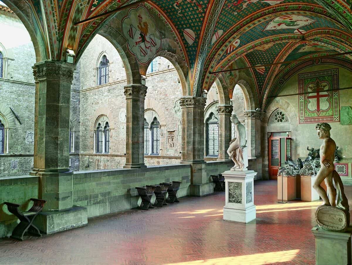 The Hall of Donatello in the Bargello Museum