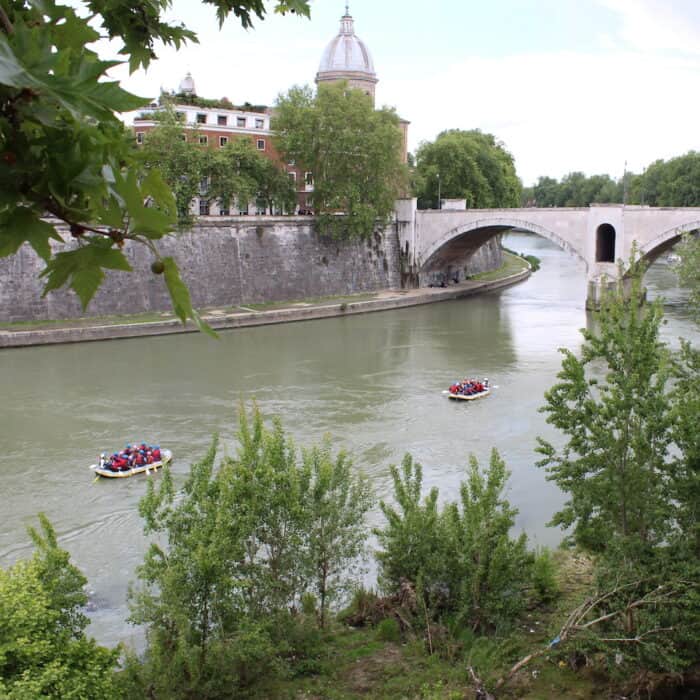 Rafting in Rome's Tiber River