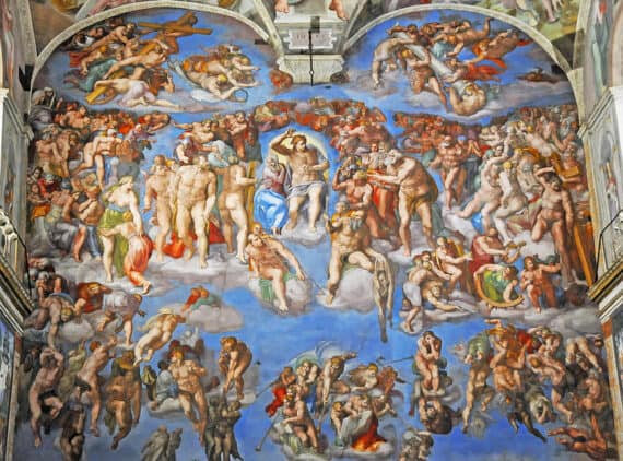 the last judgement by Michelangelo