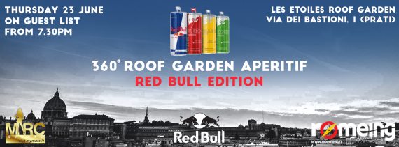 roof garden aperitif RedbBull