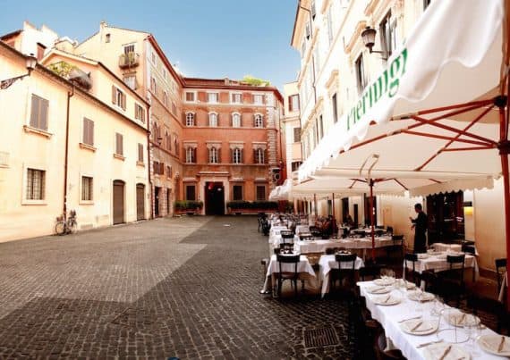 Eating in Campo de' Fiori