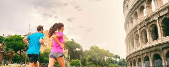 where to run in rome