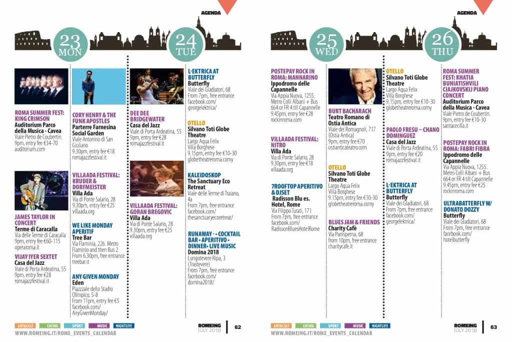 Best Events in Rome this month