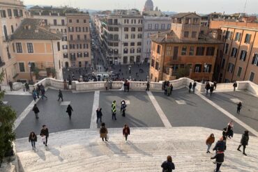 view from trinita dei monti