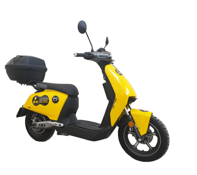 yellow scooter bike